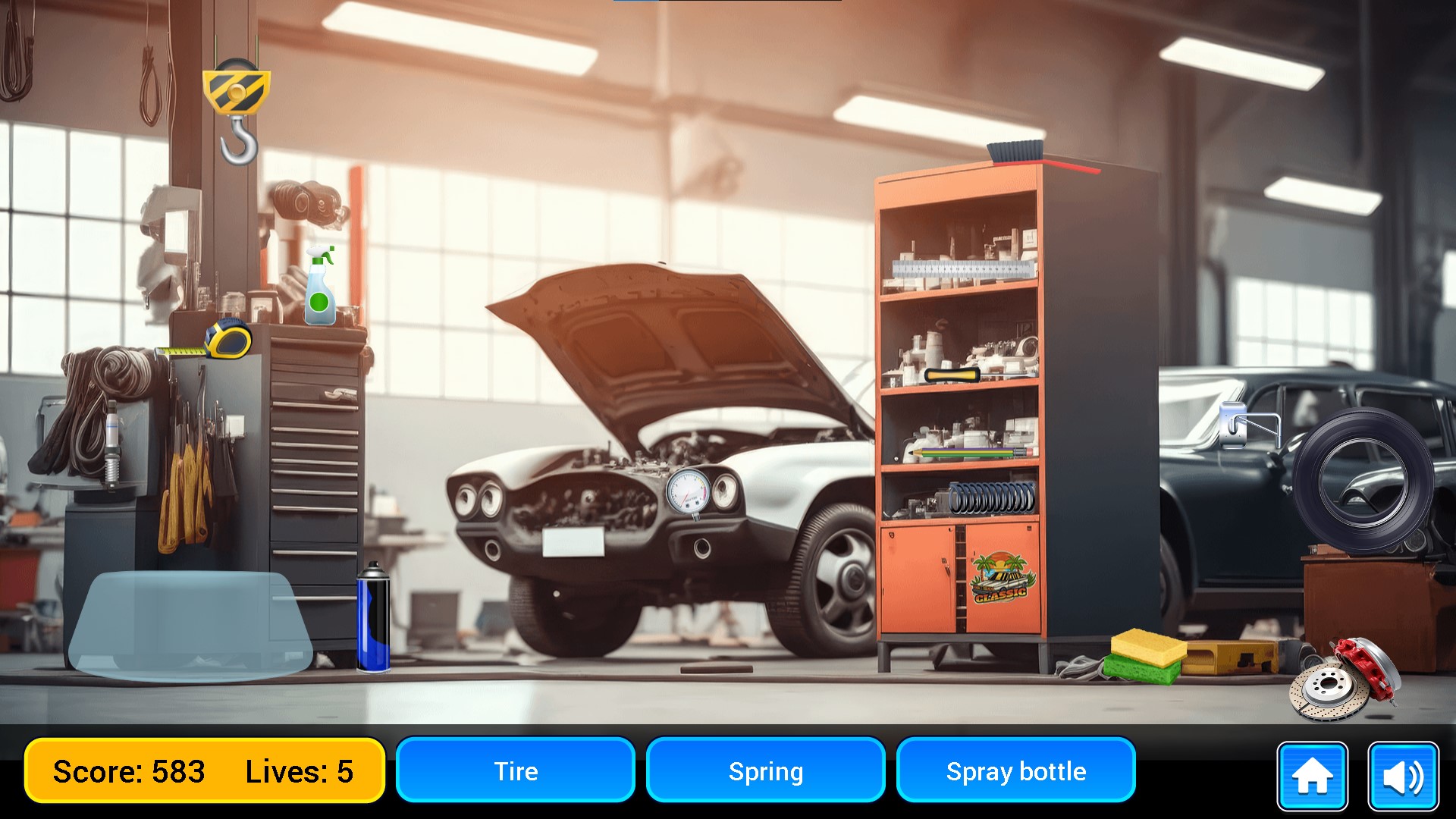 Hidden Objects - Car Garage